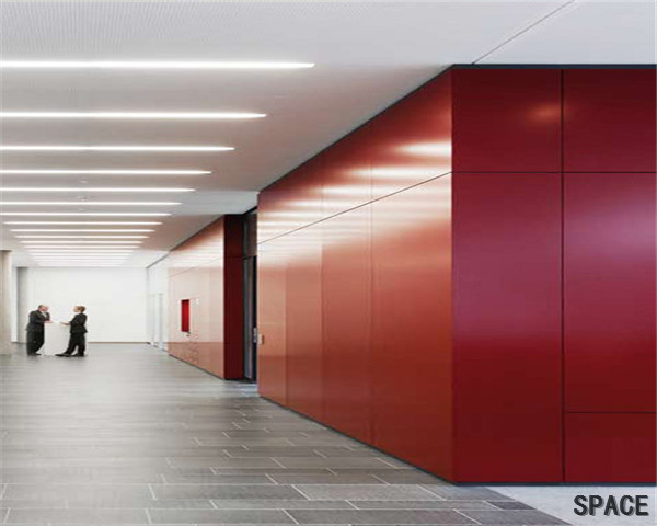 江海挂板隔断墙，金属挂板隔断